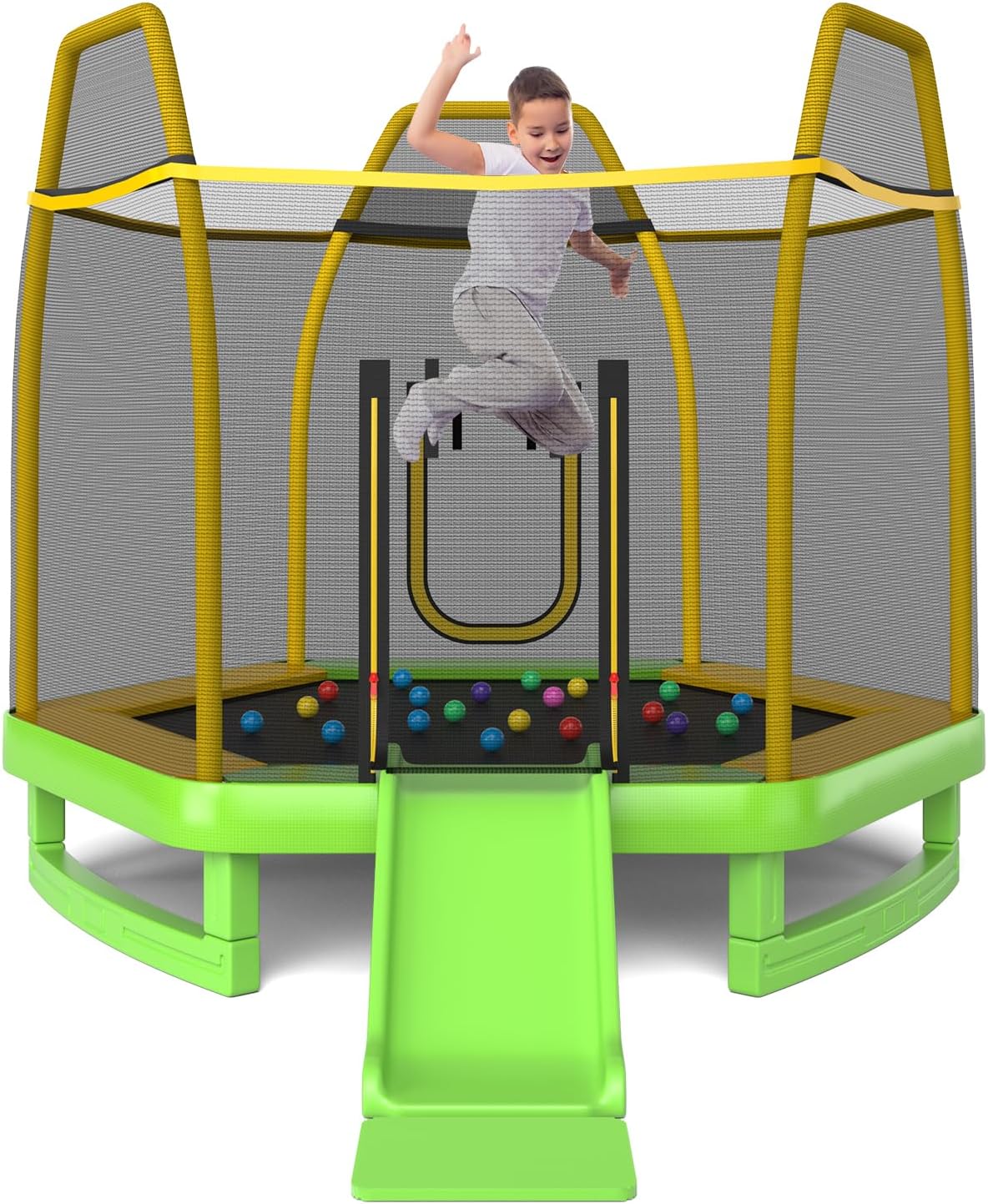 Kids Outdoor Mat - Trampoline for Kids, 7FT Trampoline with