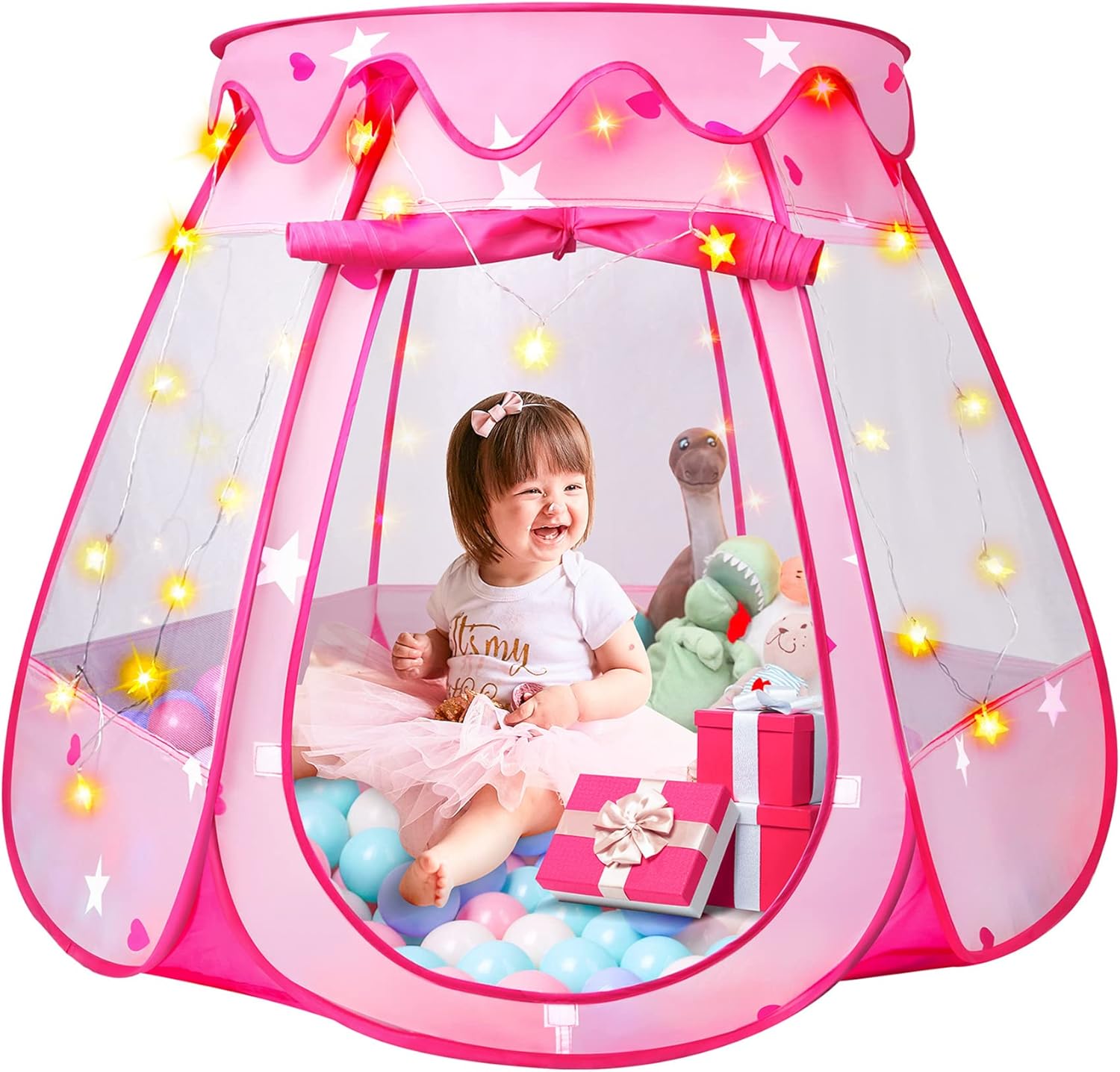 Outdoor Tent Playhouse - Princess Tent Girls Kids Playhouse Pop