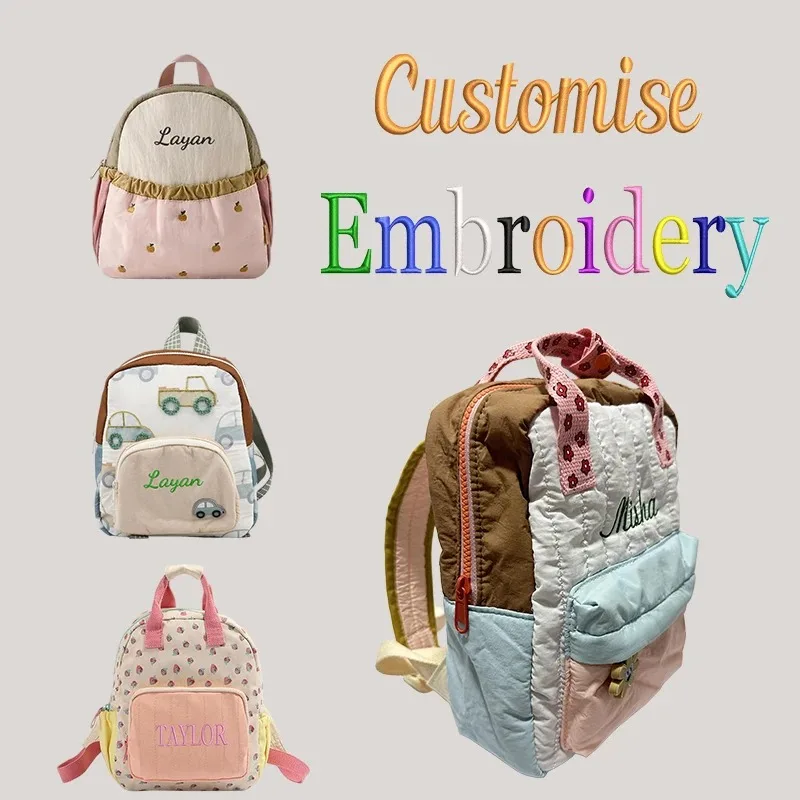 Kids Outdoor Backpack - Cute Dopamine Color Blocking Kids Backpack
