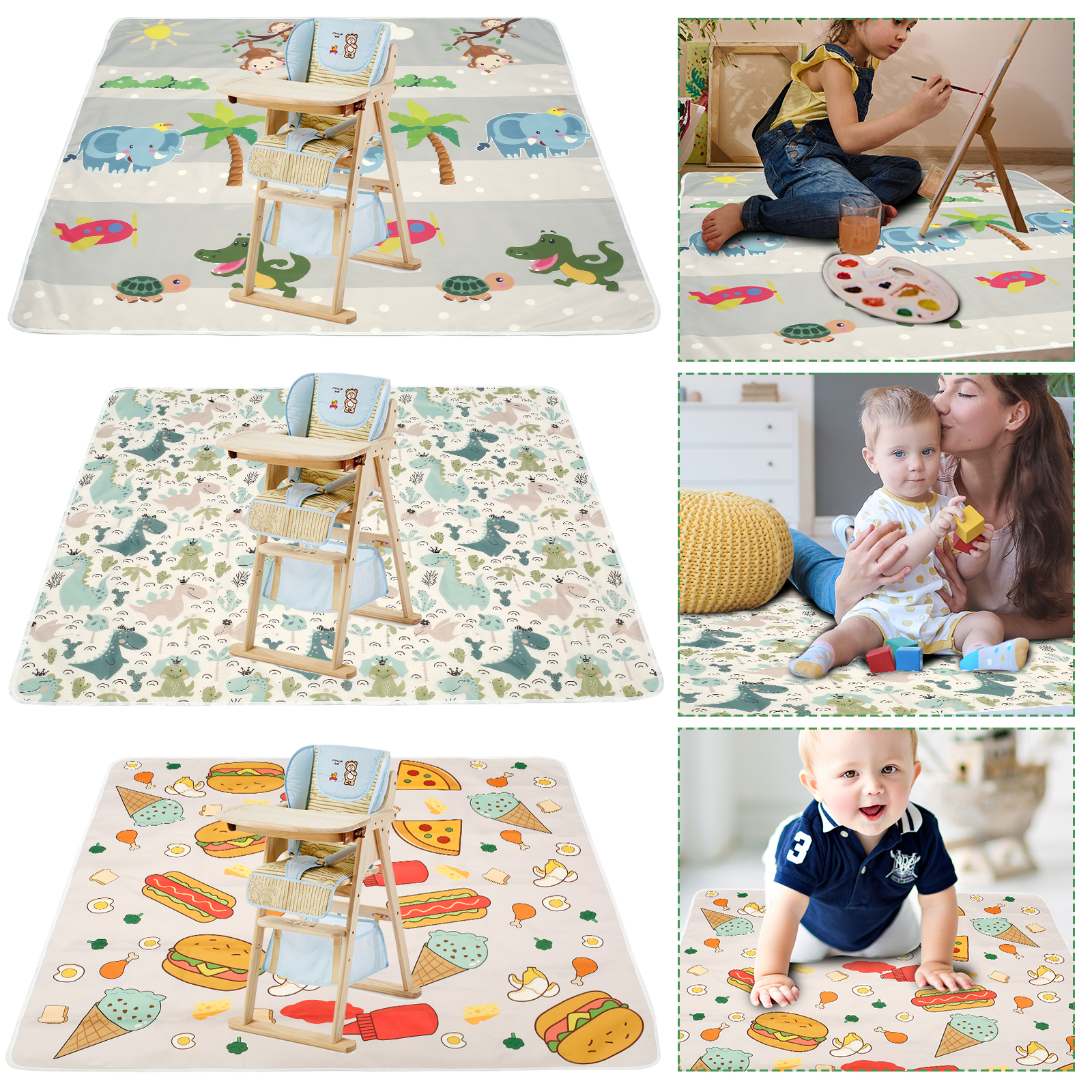 Kids Outdoor Seating - Baby Splat Mat for Under High
