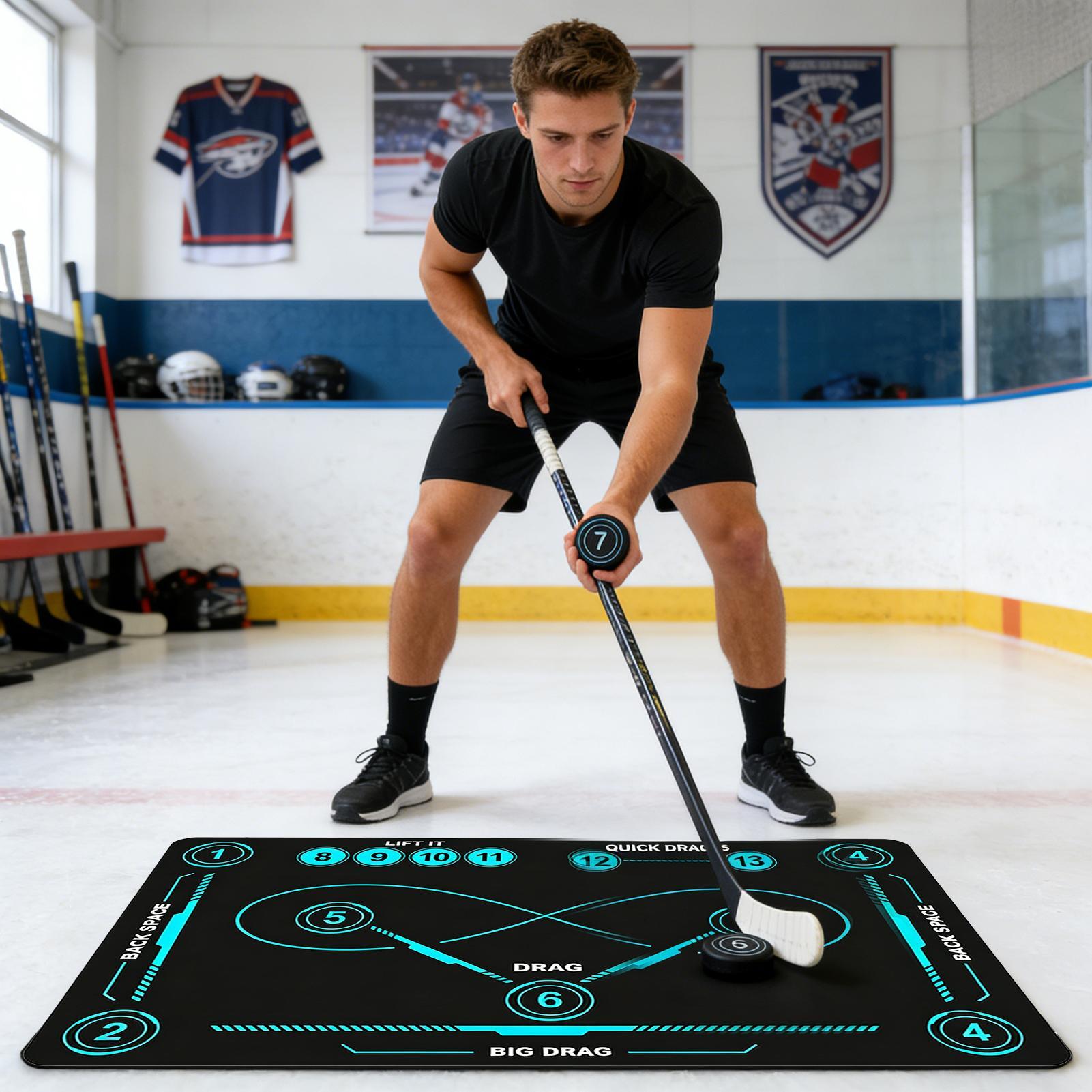Kids Outdoor Mat - Hockey Training Mat Indoor Outdoor Quiet