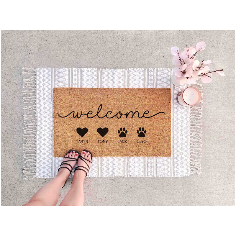 Custom Family Doormat Custom P - Kids Outdoor Gift Ideas recensione e prezzo