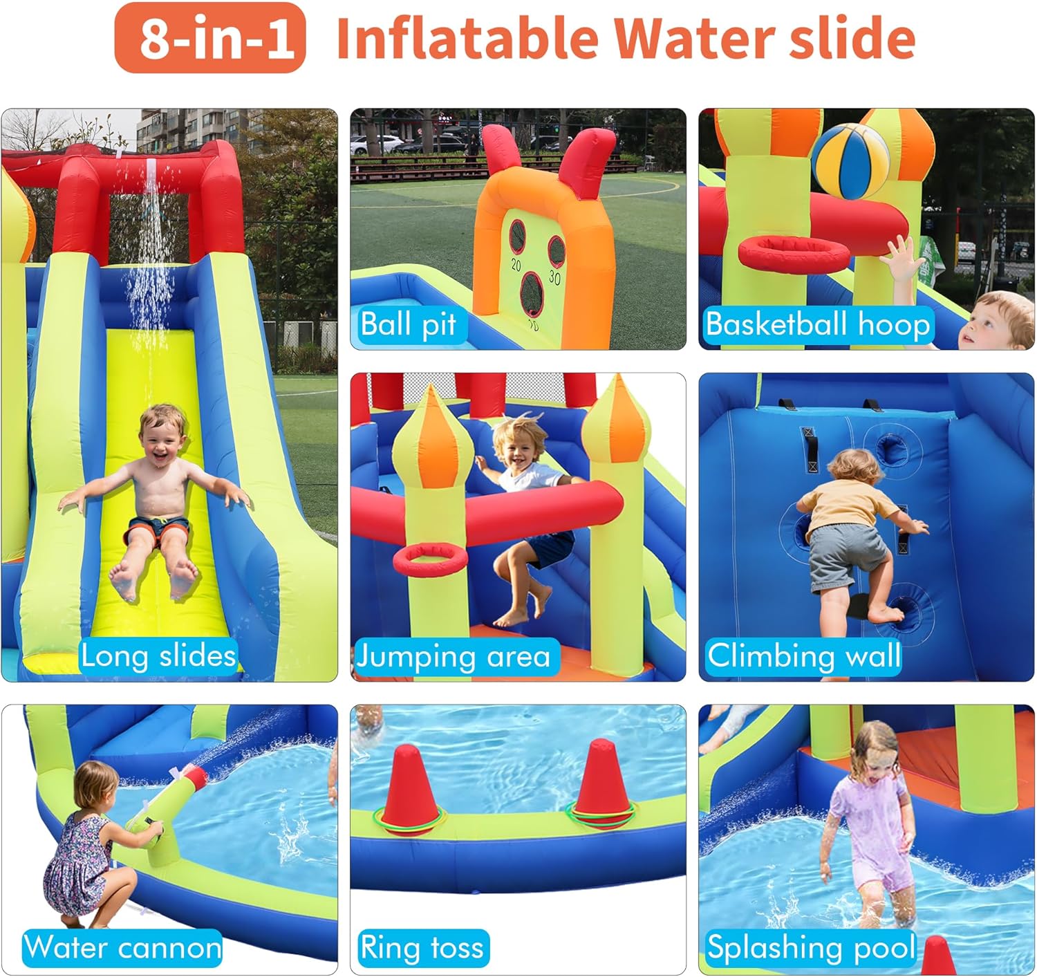 Kids Jumping Castle with Two L - Kids Outdoor Jumping recensione e prezzo