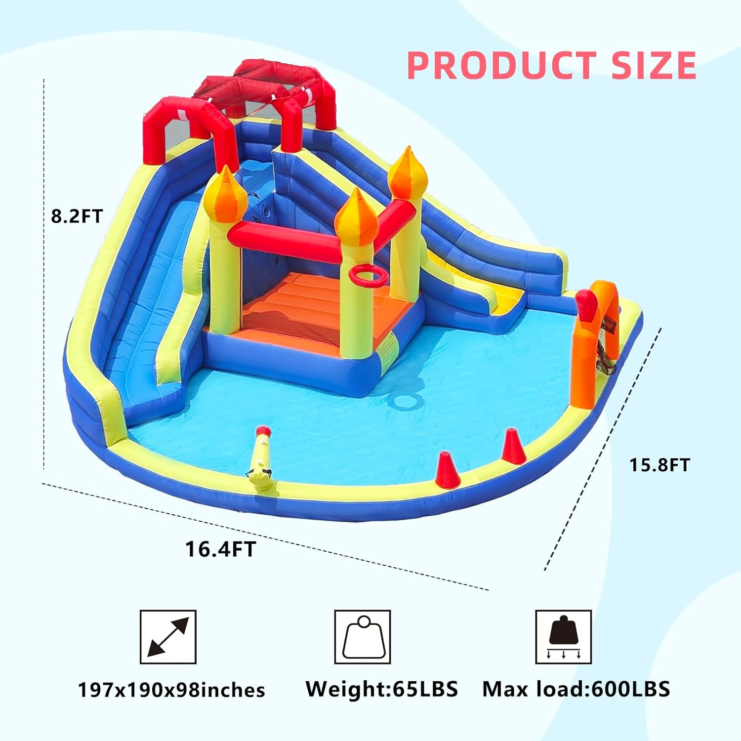 Kids Jumping Castle with Two L - Kids Outdoor Jumping recensione e prezzo