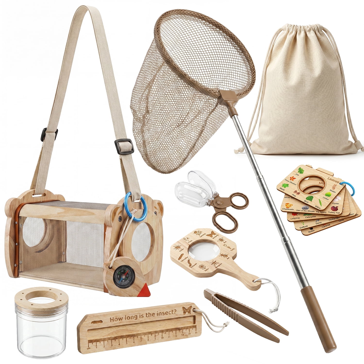Wooden Bug Catching Kit With T - Kids Outdoor Gifts recensione e prezzo