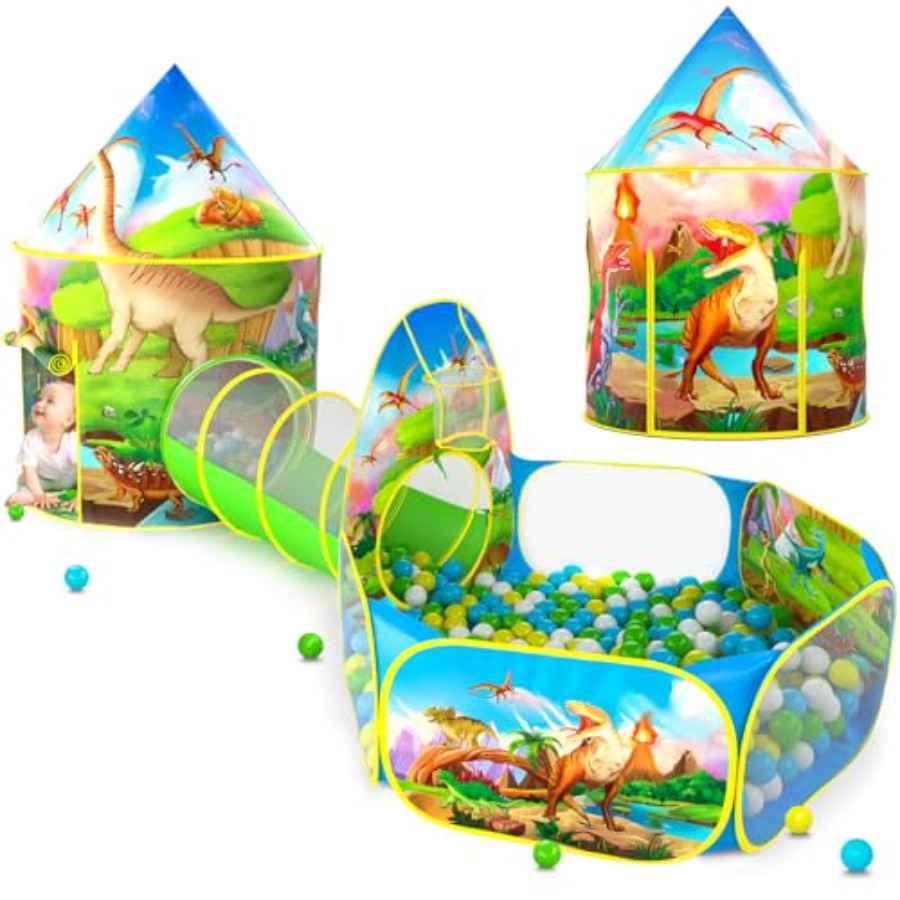 3pc Dinosaur Play Tent for:Pol - Outdoor Tent Playhouse recensione e prezzo
