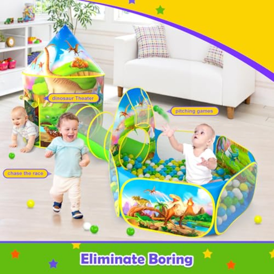 3pc Dinosaur Play Tent for:Pol - Outdoor Tent Playhouse recensione e prezzo