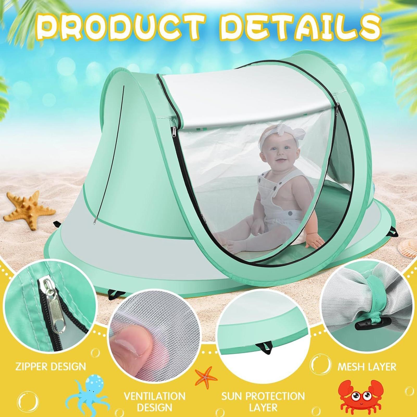 Baby Beach Tent Portable Shade - Outdoor Tent Playhouse recensione e prezzo
