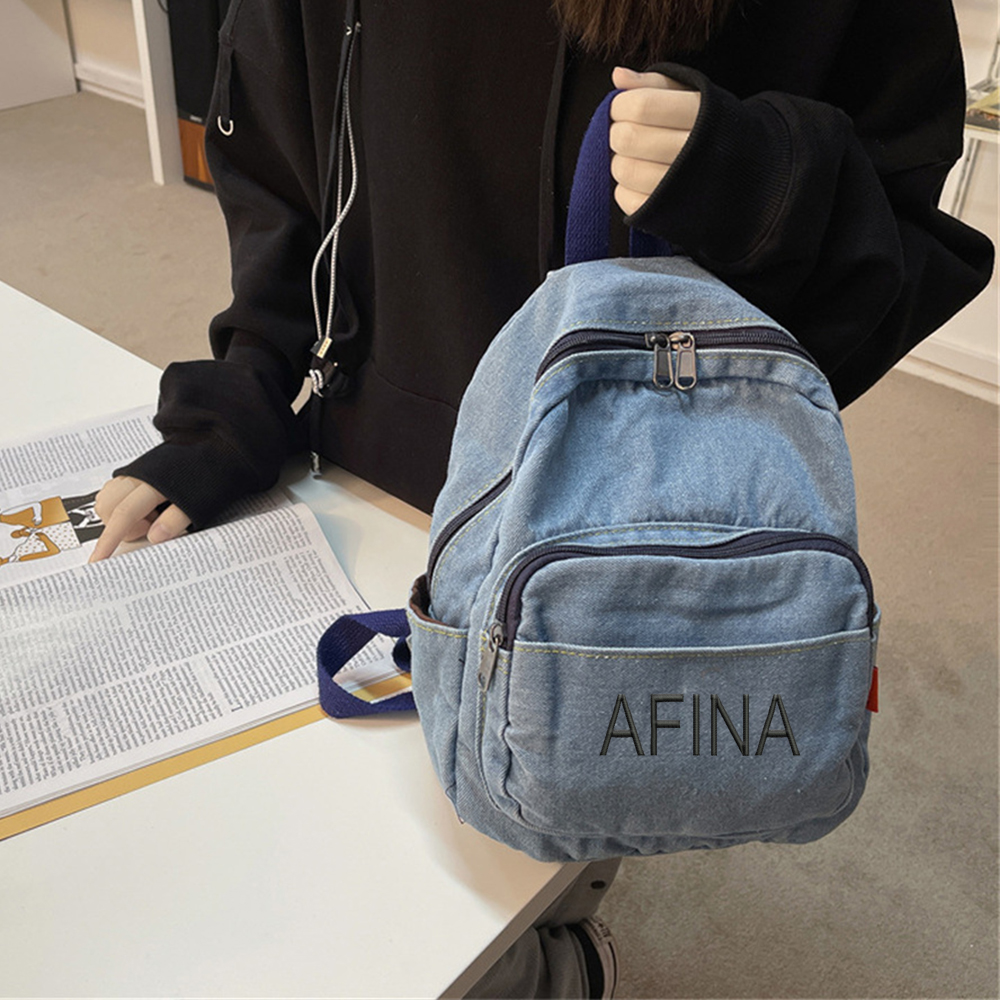 Denim Backpack Girls' New Stud - Kids Outdoor Backpack recensione e prezzo