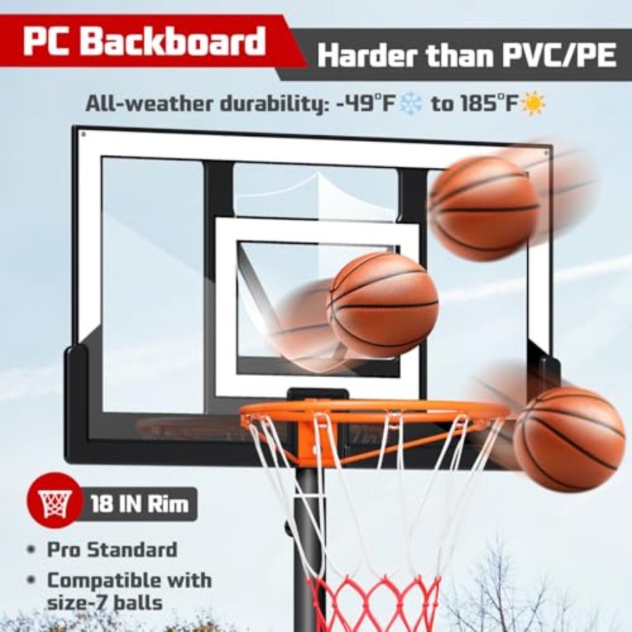 Outdoor basketball hoop 10FT w - Kids Outdoor Basketball Hoop recensione e prezzo