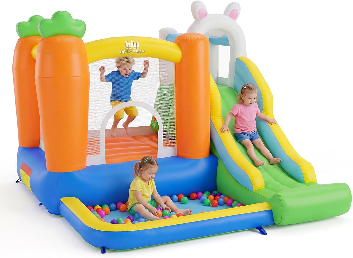 Inflatable Bounce House with B - Kids Outdoor Jumping recensione e prezzo