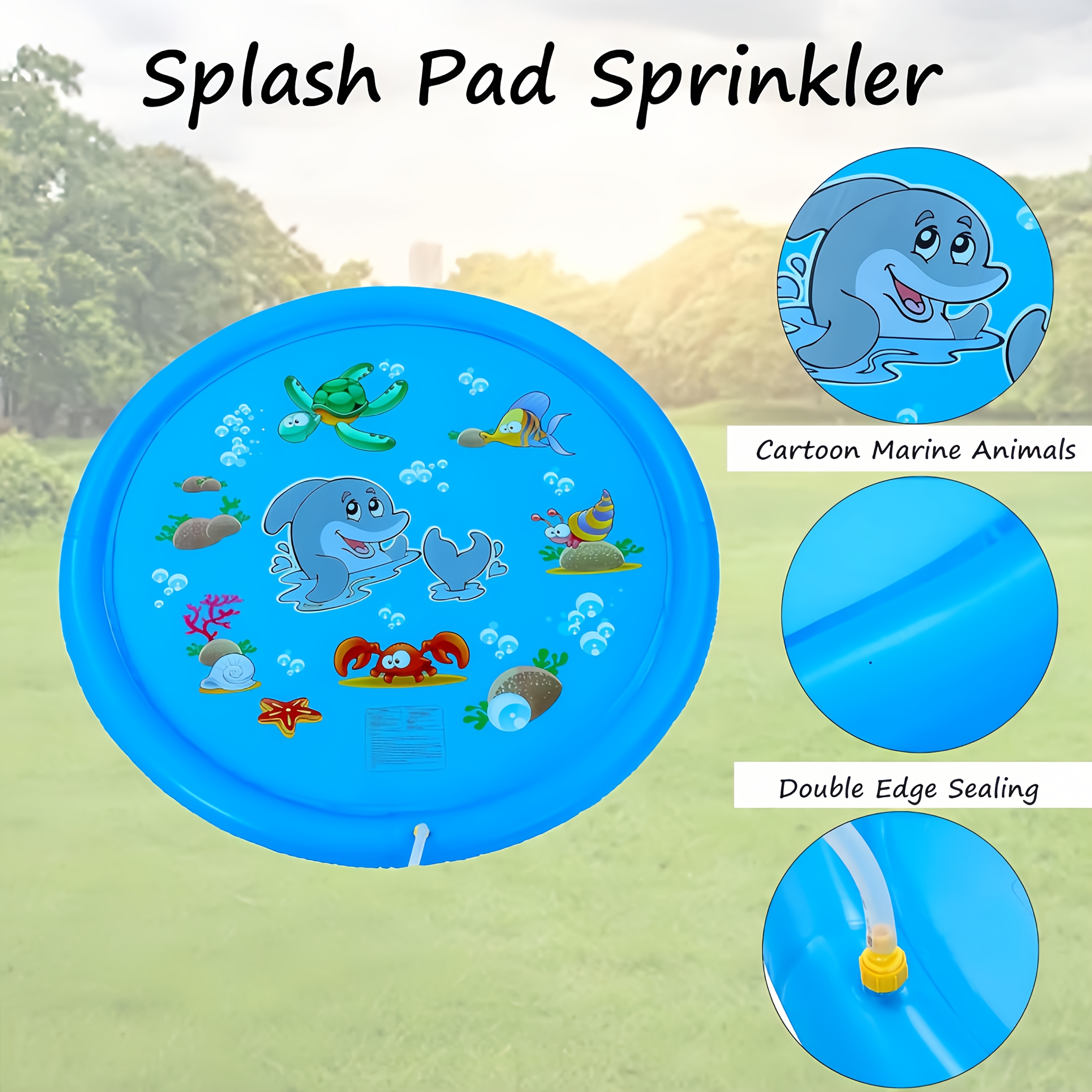 PVC Inflatable Splash Pad Spri - Kids Outdoor Mat recensione e prezzo