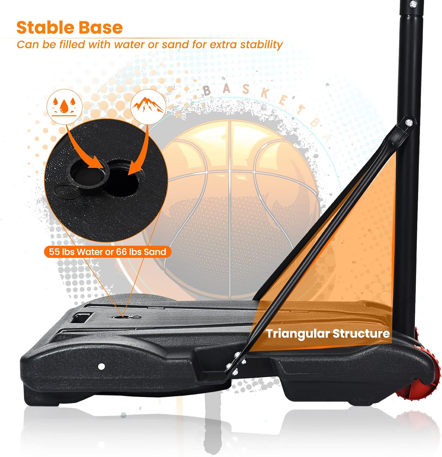 Portable Basketball Hoop with  - Kids Outdoor Basketball Hoop recensione e prezzo
