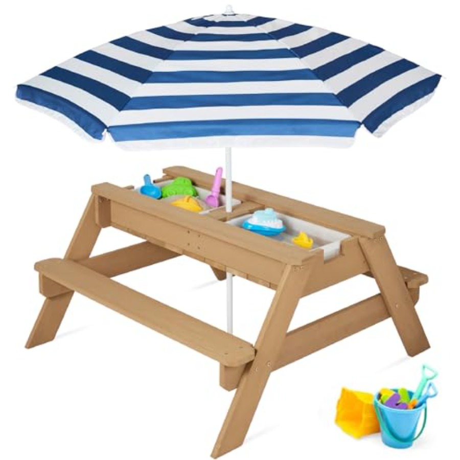 Outdoor kids picnic table with - Kids Outdoor Umbrella For Table recensione e prezzo