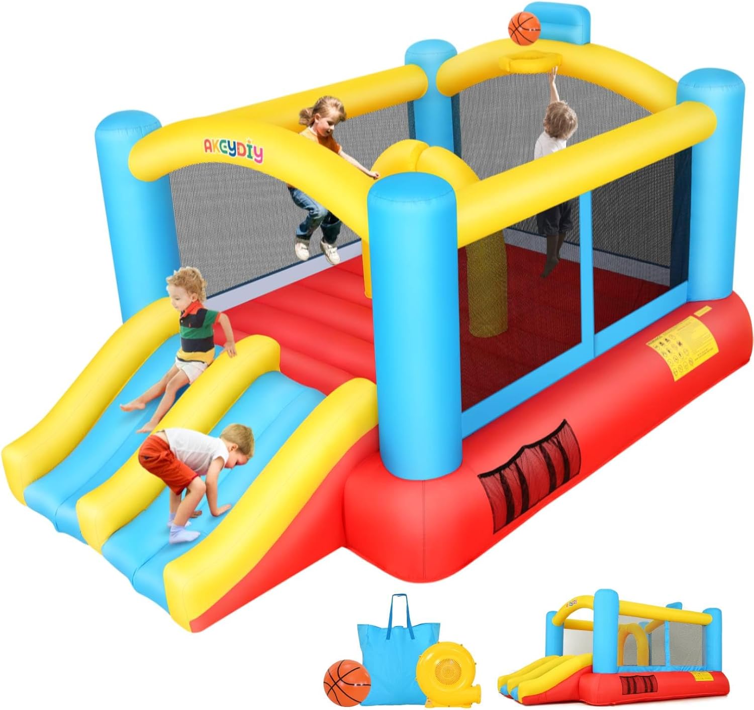 Inflatable Bouncy Castle with  - Kids Outdoor Jumping recensione e prezzo