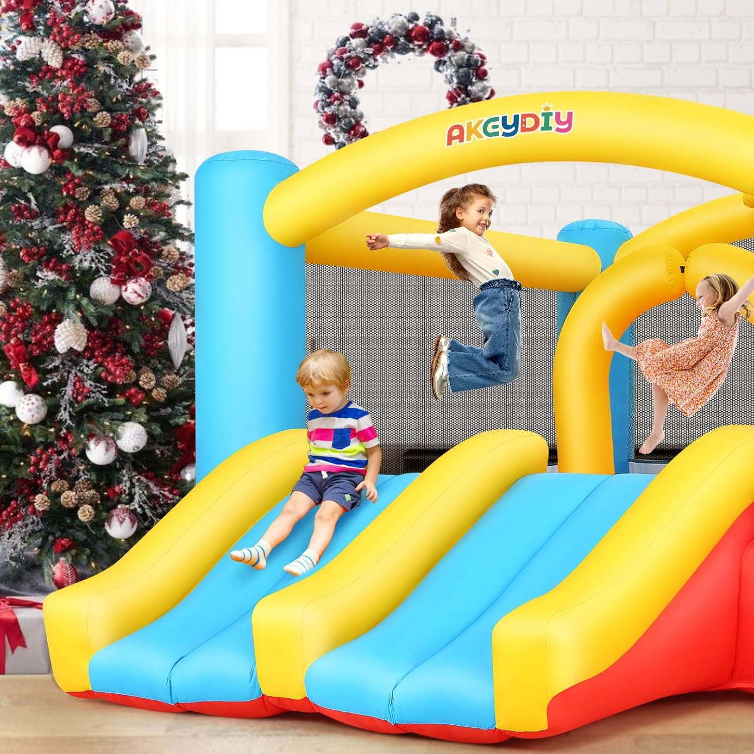 Inflatable Bouncy Castle with  - Kids Outdoor Jumping recensione e prezzo
