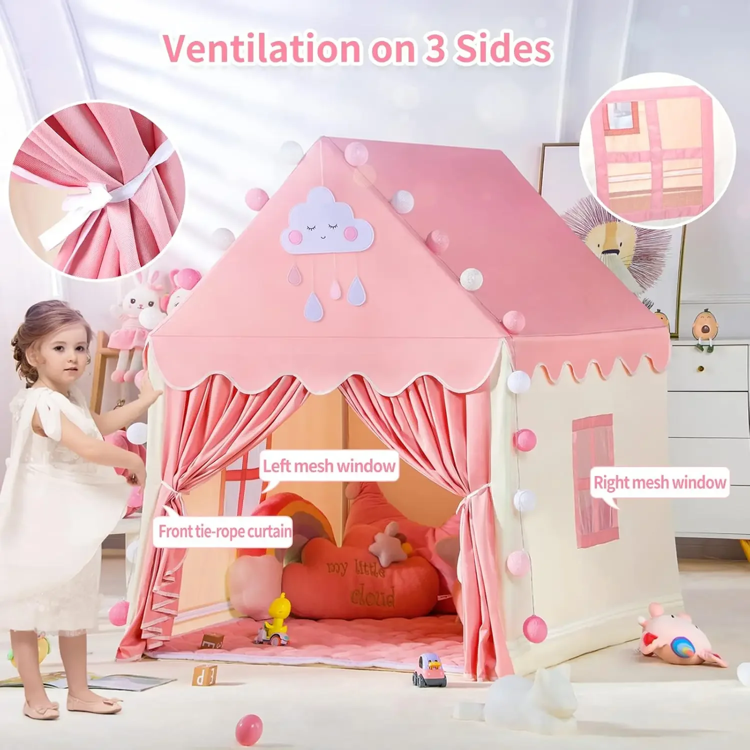 Children Play Tent Princess Ca - Outdoor Tent Playhouse recensione e prezzo