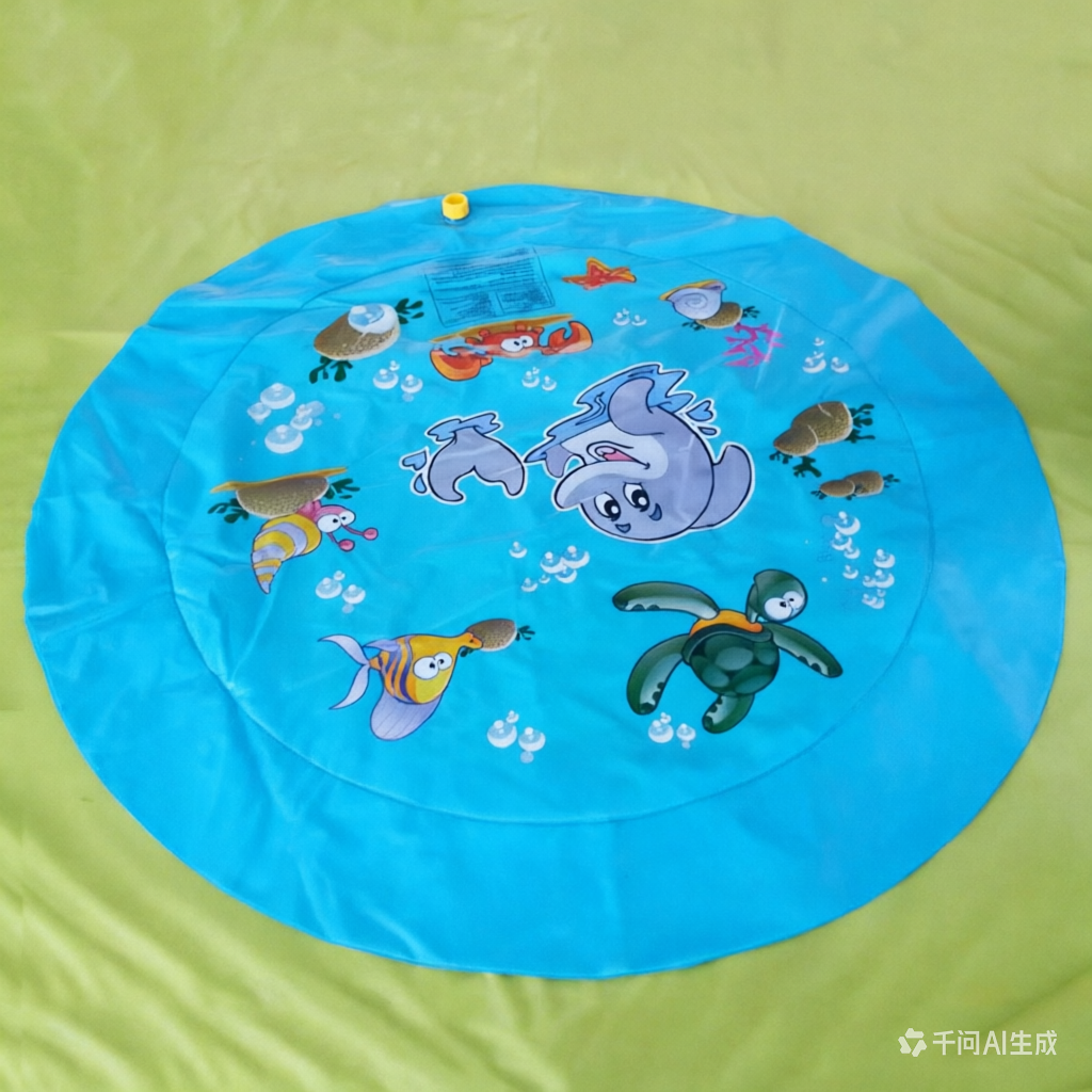 Large Round Water Spray Mat, C - Kids Outdoor Mat recensione e prezzo