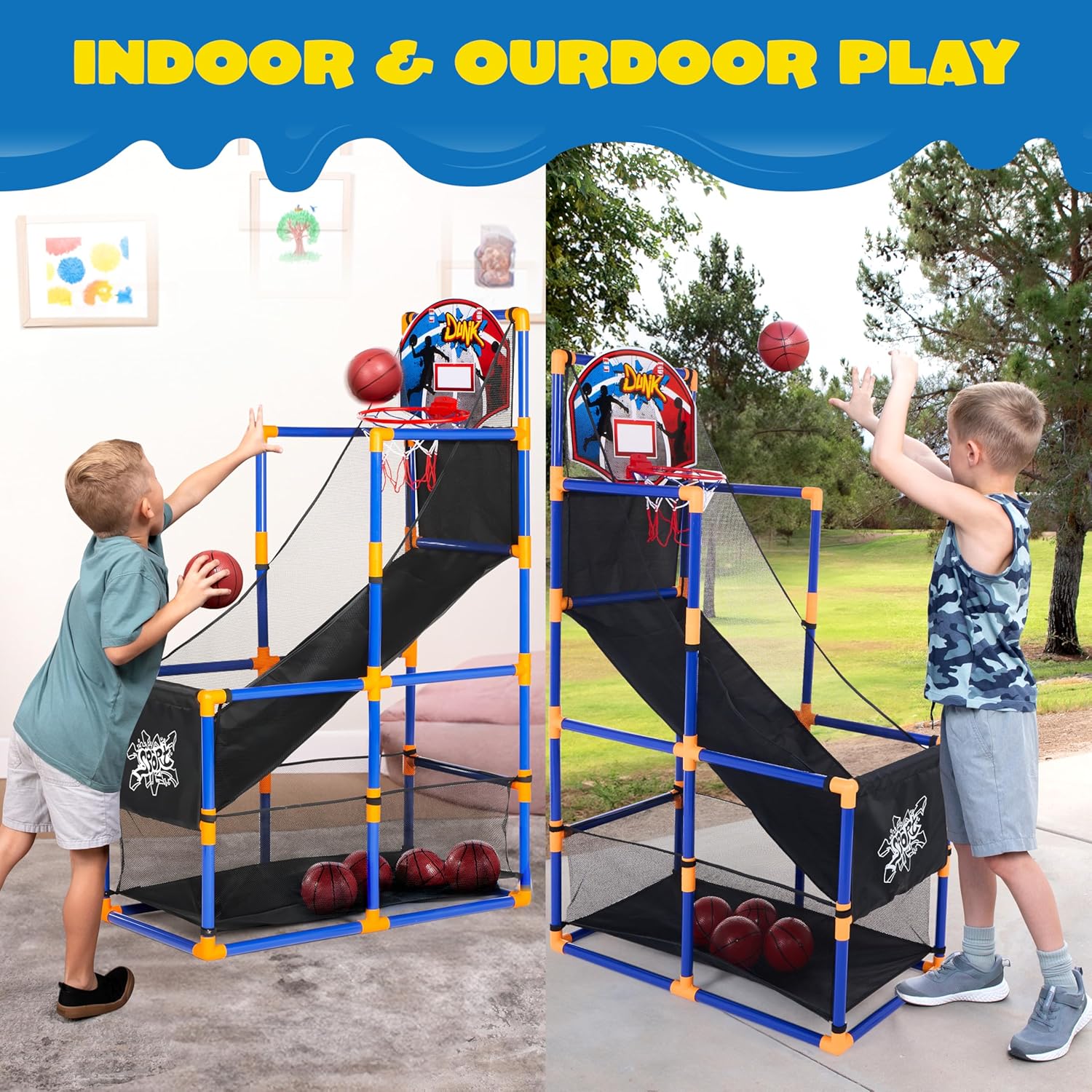 Arcade Basketball Game Set wit - Kids Outdoor Basketball Hoop recensione e prezzo