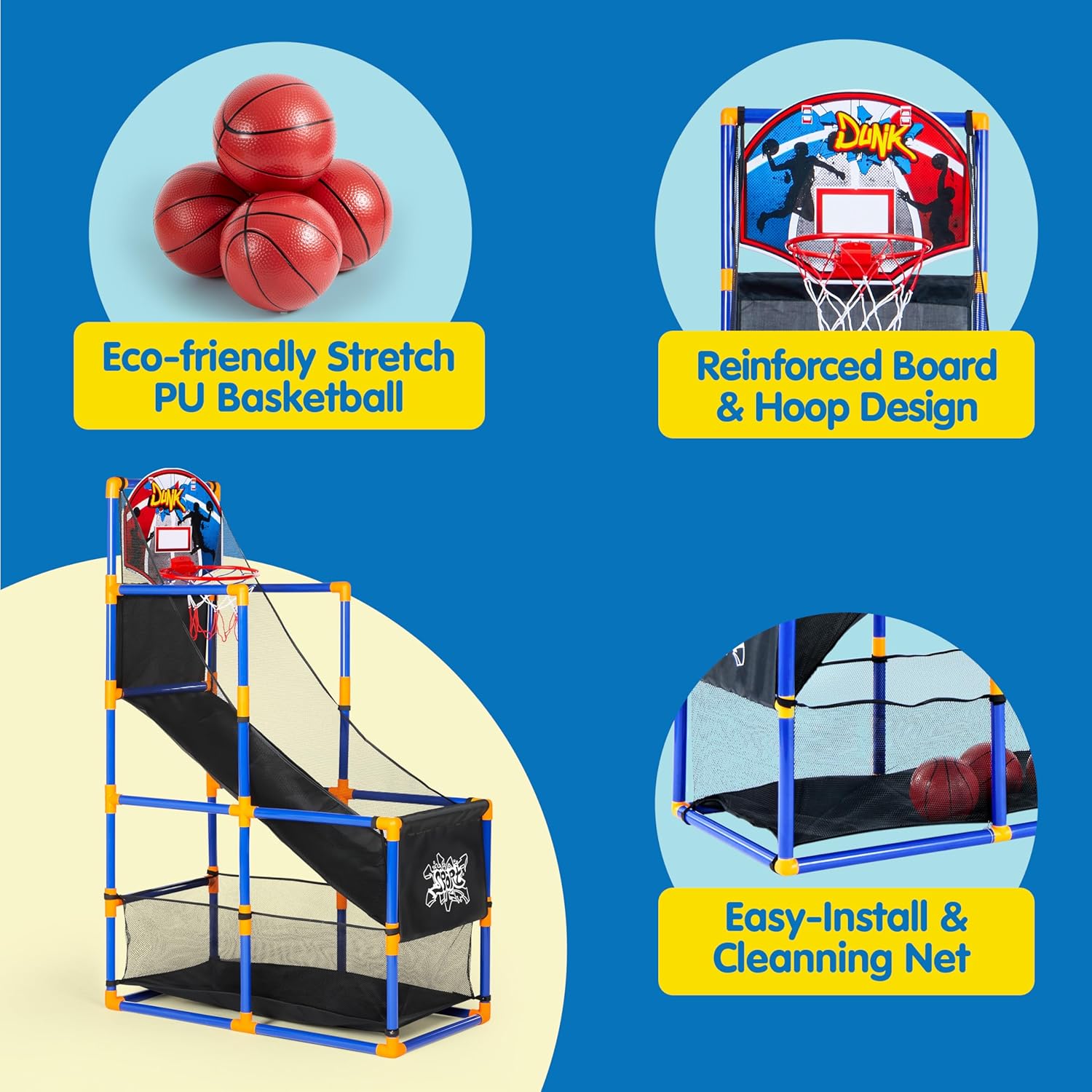 Arcade Basketball Game Set wit - Kids Outdoor Basketball Hoop recensione e prezzo