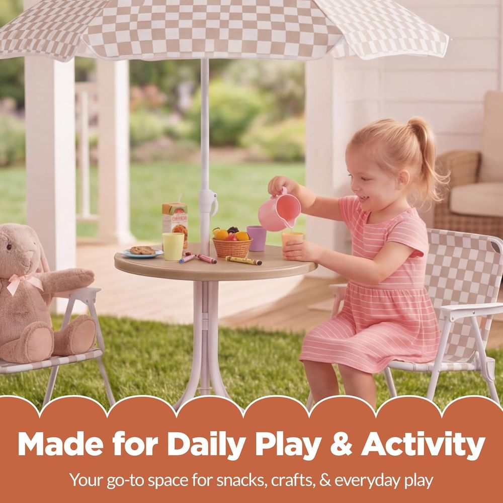 Kids Picnic Table and Chair Se - Kids Outdoor Umbrella For Table recensione e prezzo