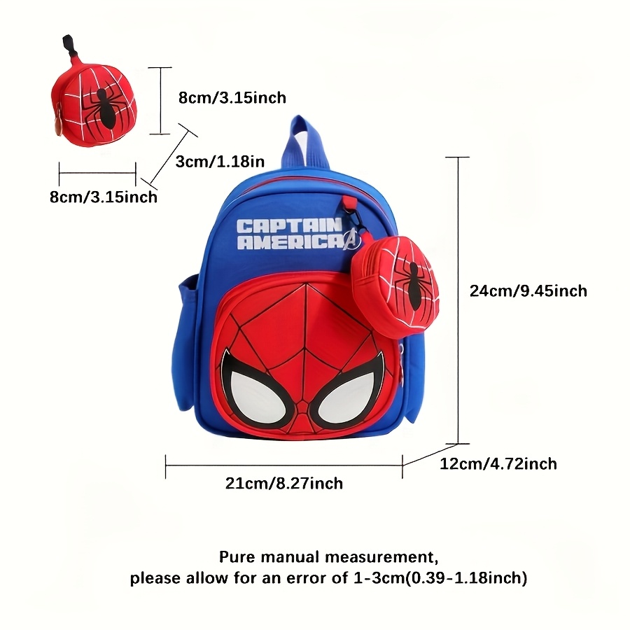 Spider-man&lron Man Style Back - Kids Outdoor Backpack recensione e prezzo