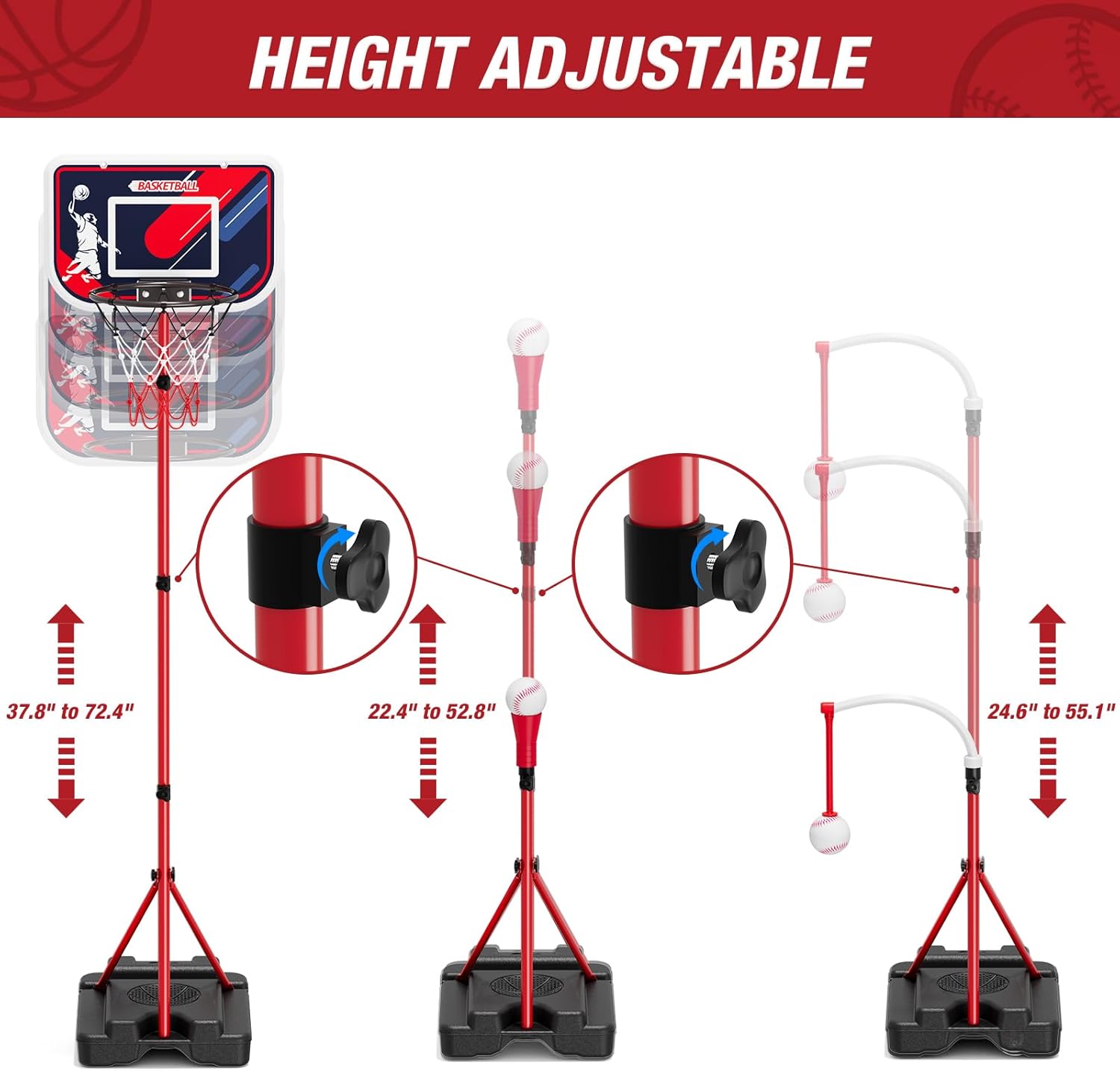 4-in-1 Kids Basketball Hoop &  - Kids Outdoor Basketball Hoop recensione e prezzo