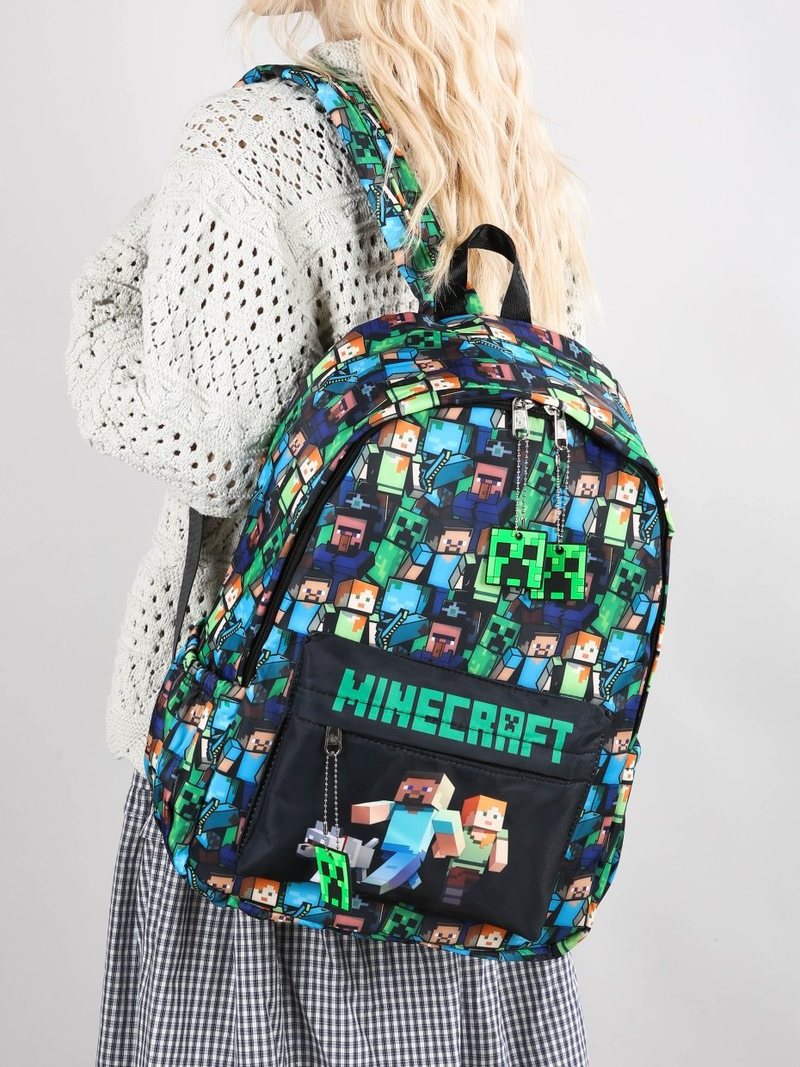 Minecraft Backpack Graffiti Pr - Kids Outdoor Backpack recensione e prezzo