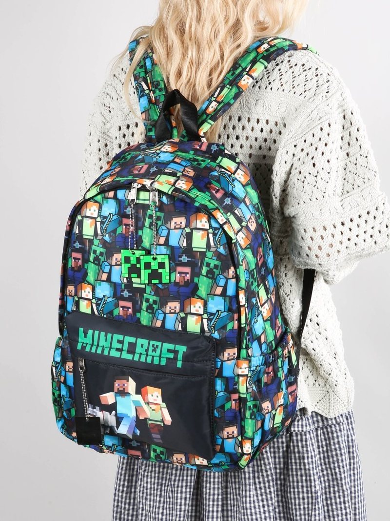 Minecraft Backpack Graffiti Pr - Kids Outdoor Backpack recensione e prezzo