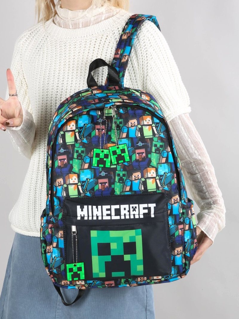 Minecraft Backpack Graffiti Pr - Kids Outdoor Backpack recensione e prezzo