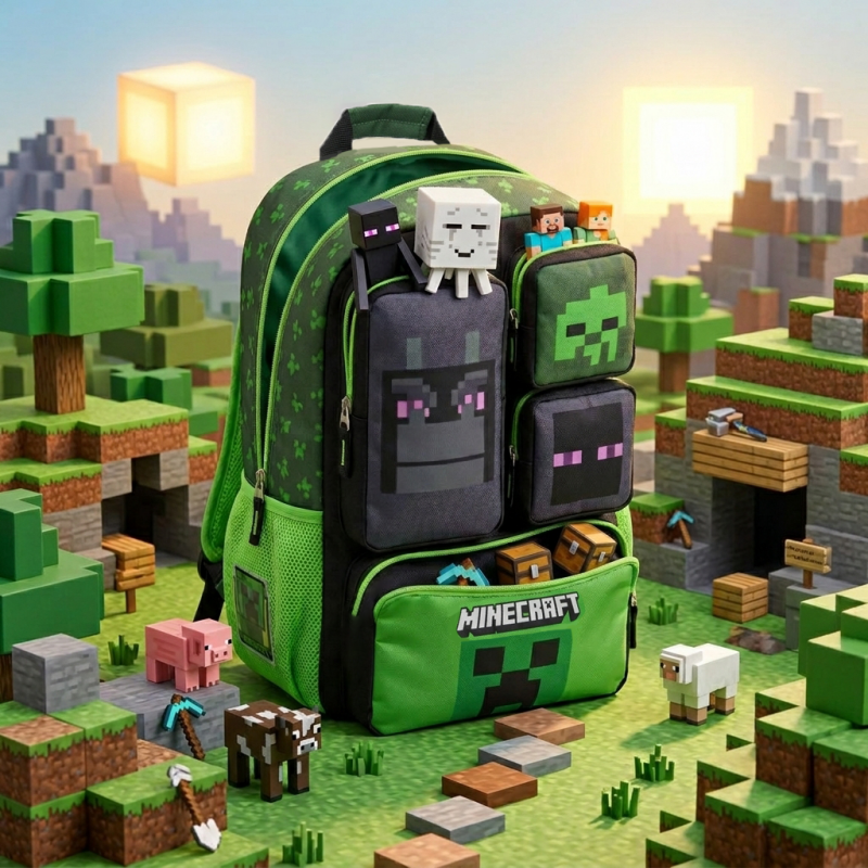 In Stock Minecraft Backpack La - Kids Outdoor Backpack recensione e prezzo