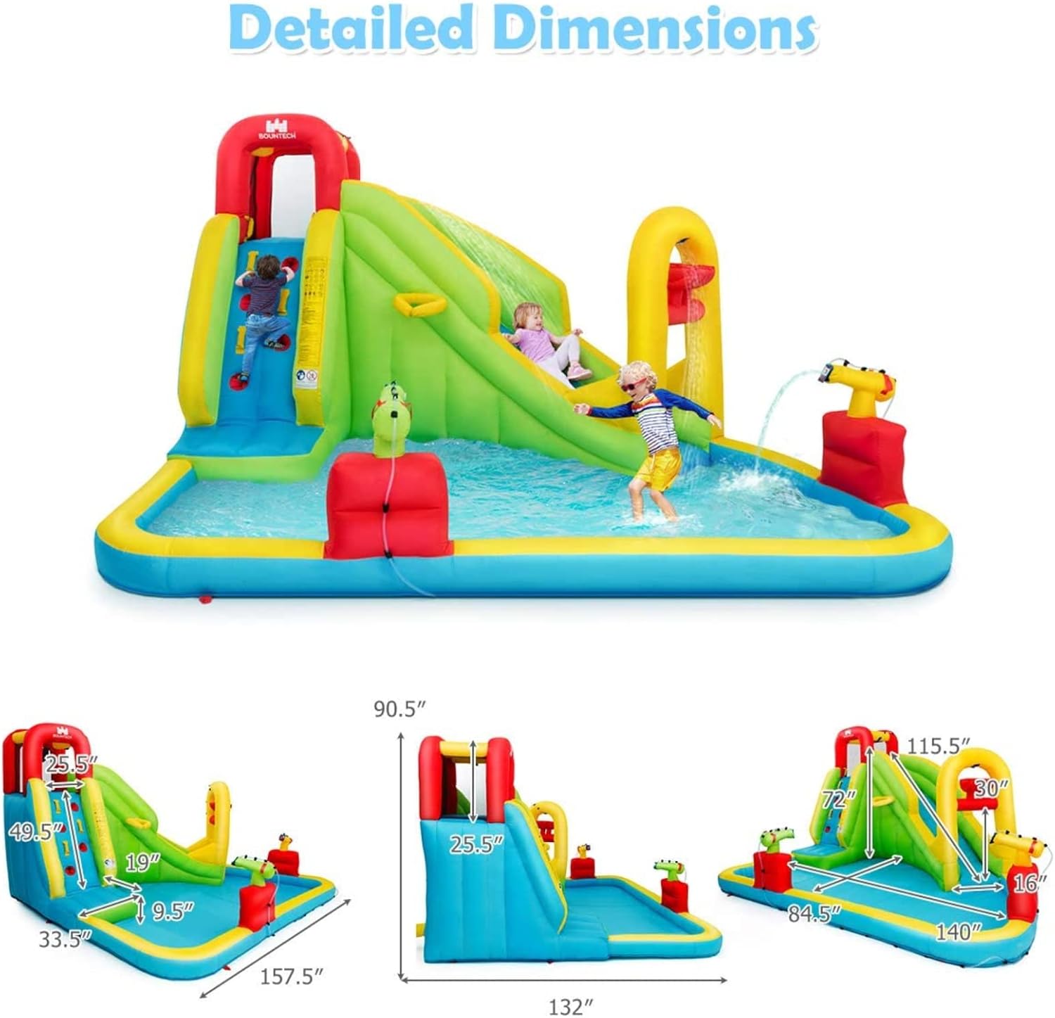 Mega Inflatable Water Park Bou - Kids Outdoor Gifts recensione e prezzo