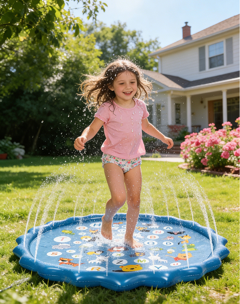 Alphabet Inflatable Water Spri - Kids Outdoor Mat recensione e prezzo