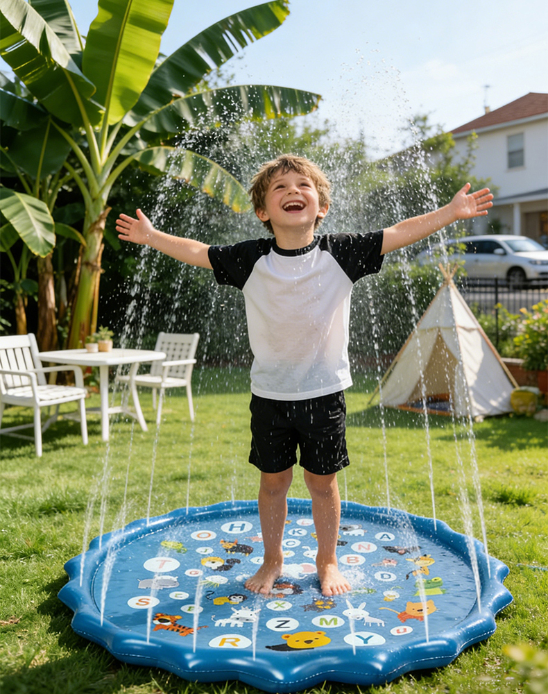 Alphabet Inflatable Water Spri - Kids Outdoor Mat recensione e prezzo