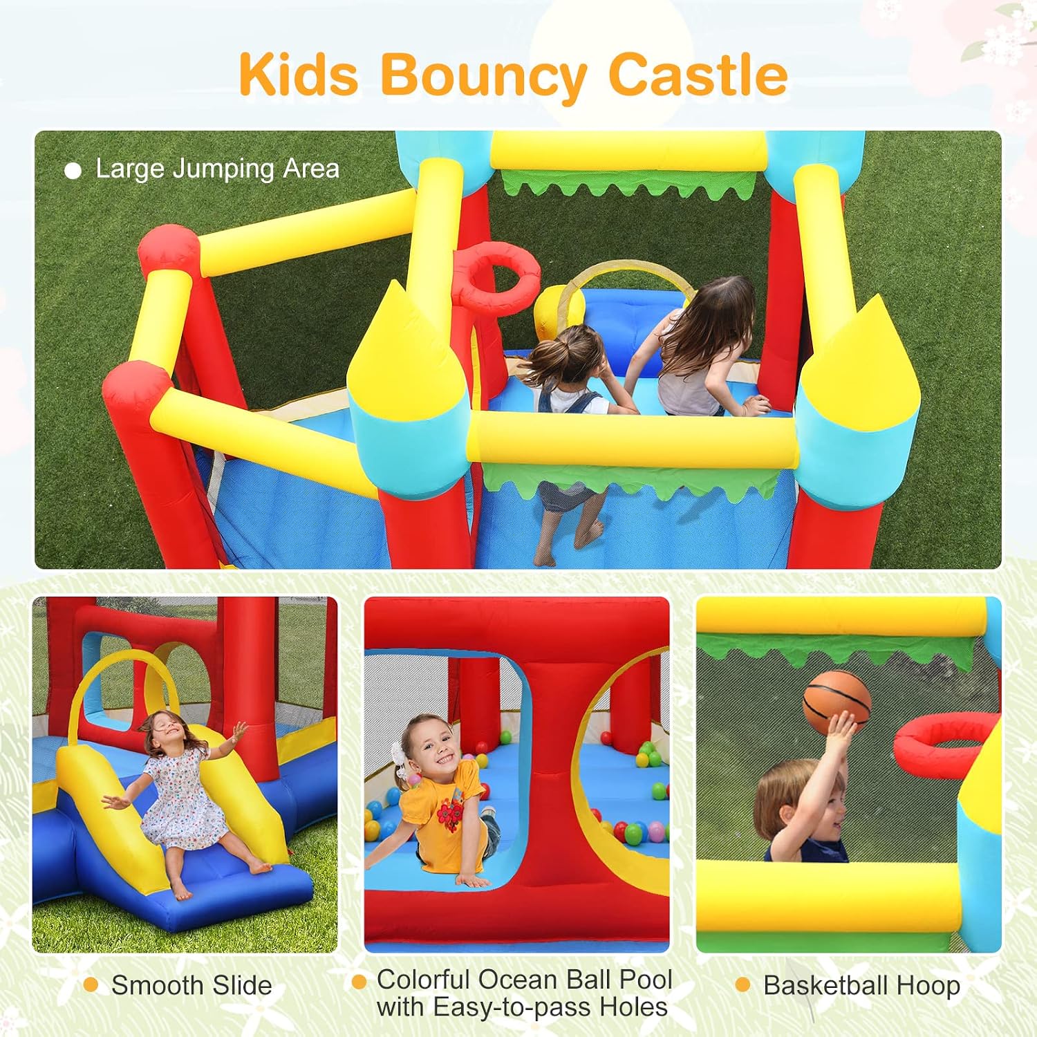 Inflatable Bounce Castle for K - Kids Outdoor Jumping recensione e prezzo