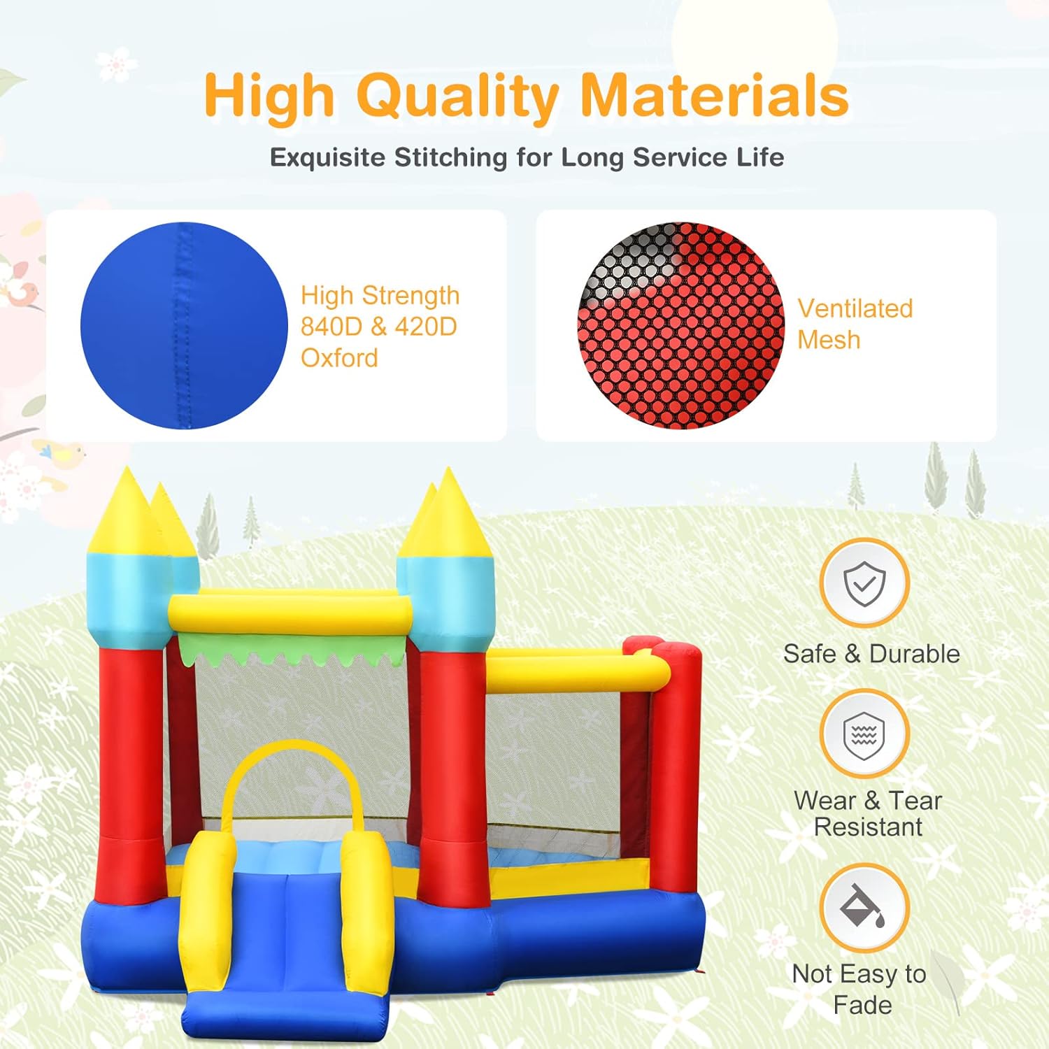 Inflatable Bounce Castle for K - Kids Outdoor Jumping recensione e prezzo