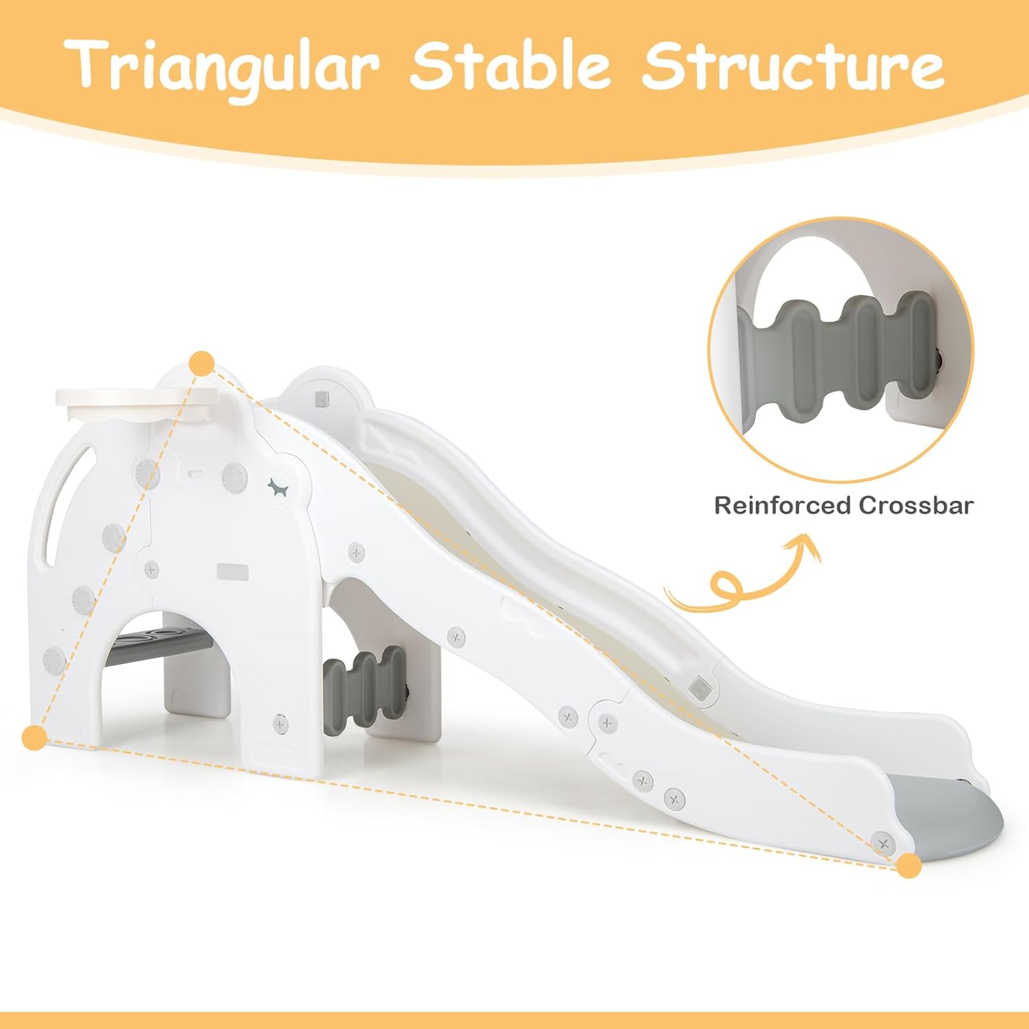 Toddler Slide, 4 in 1 Indoor K - Kids Outdoor Basketball Hoop recensione e prezzo