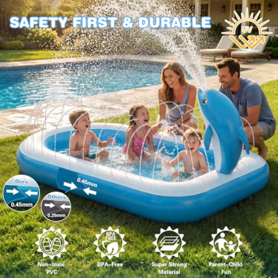 Outdoor splash pad for toddler - Kids Outdoor Mat recensione e prezzo