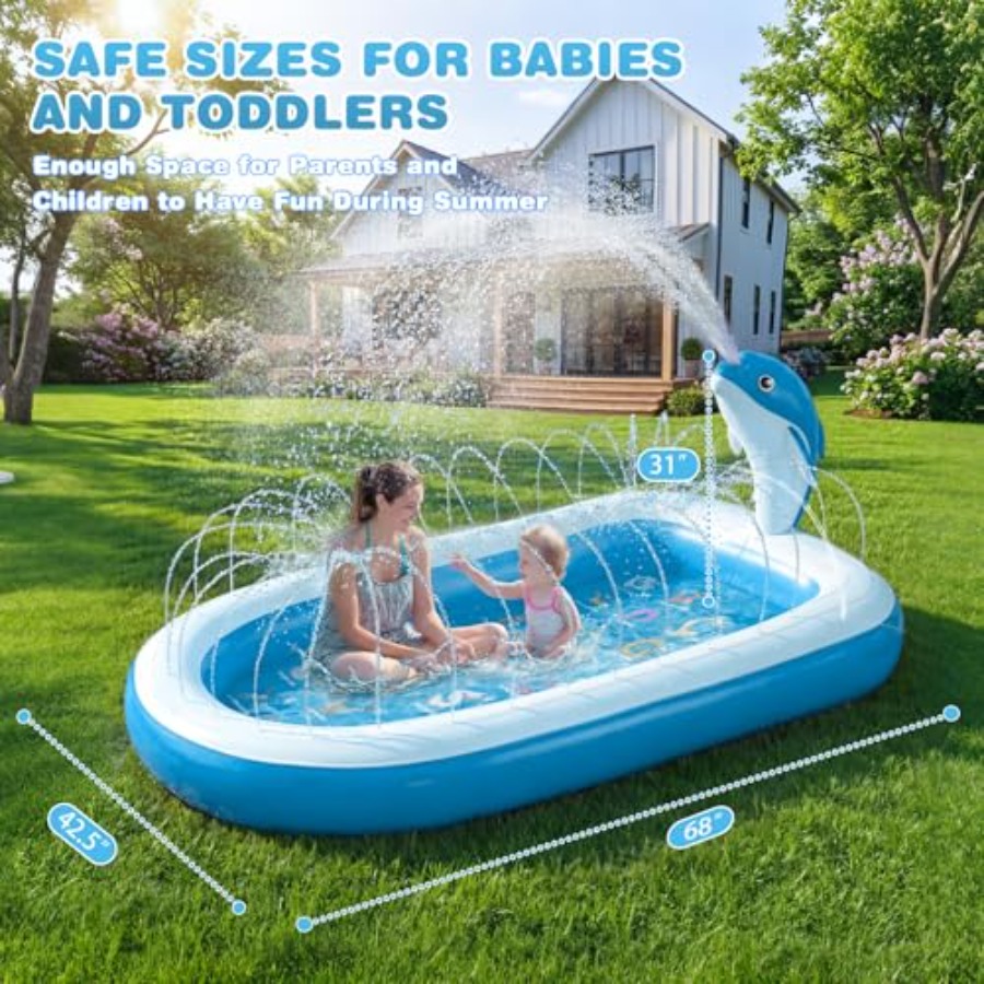 Outdoor splash pad for toddler - Kids Outdoor Mat recensione e prezzo