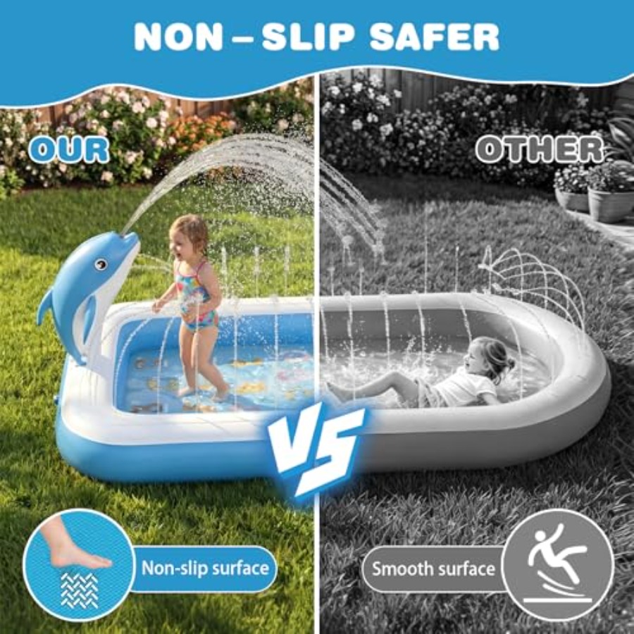Outdoor splash pad for toddler - Kids Outdoor Mat recensione e prezzo