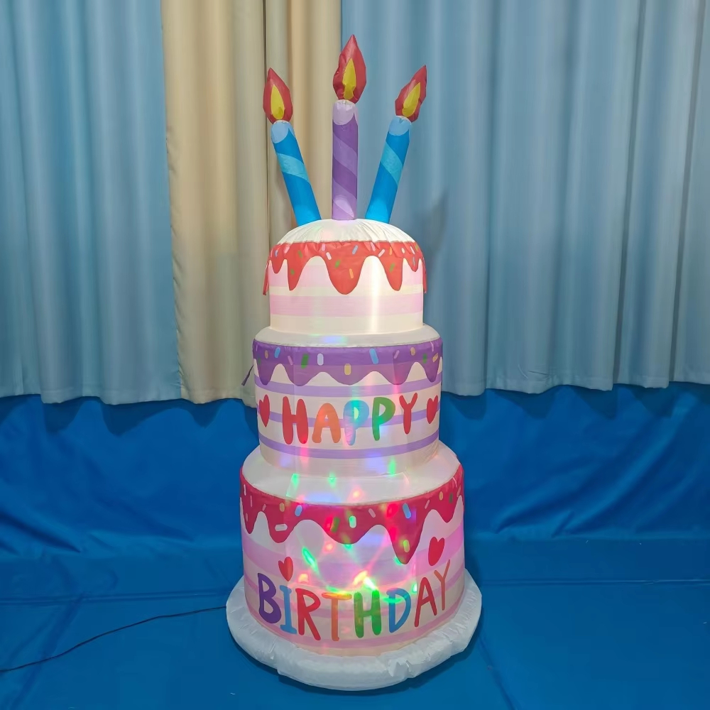 1.8M Inflatable Birthday Cake  - Kids Outdoor Gifts recensione e prezzo