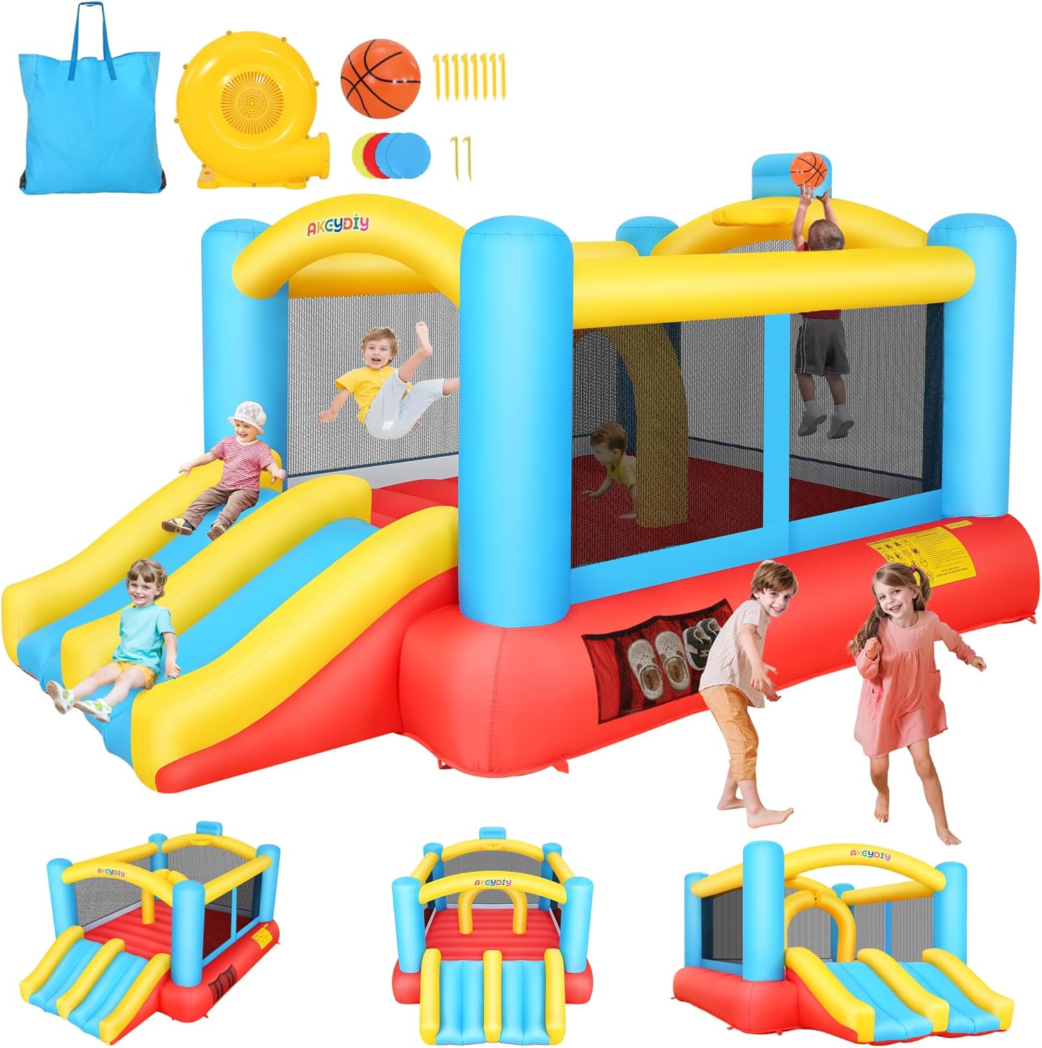 Kids Inflatable Bouncy Castle  - Kids Outdoor Jumping recensione e prezzo