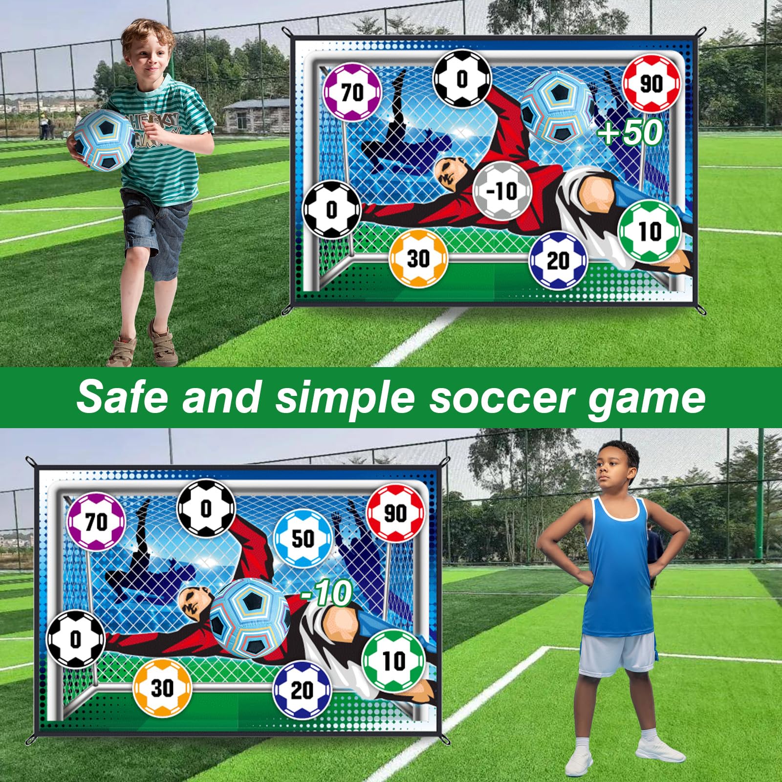 150CM Soccer Game Mat Set Outd - Kids Outdoor Mat recensione e prezzo
