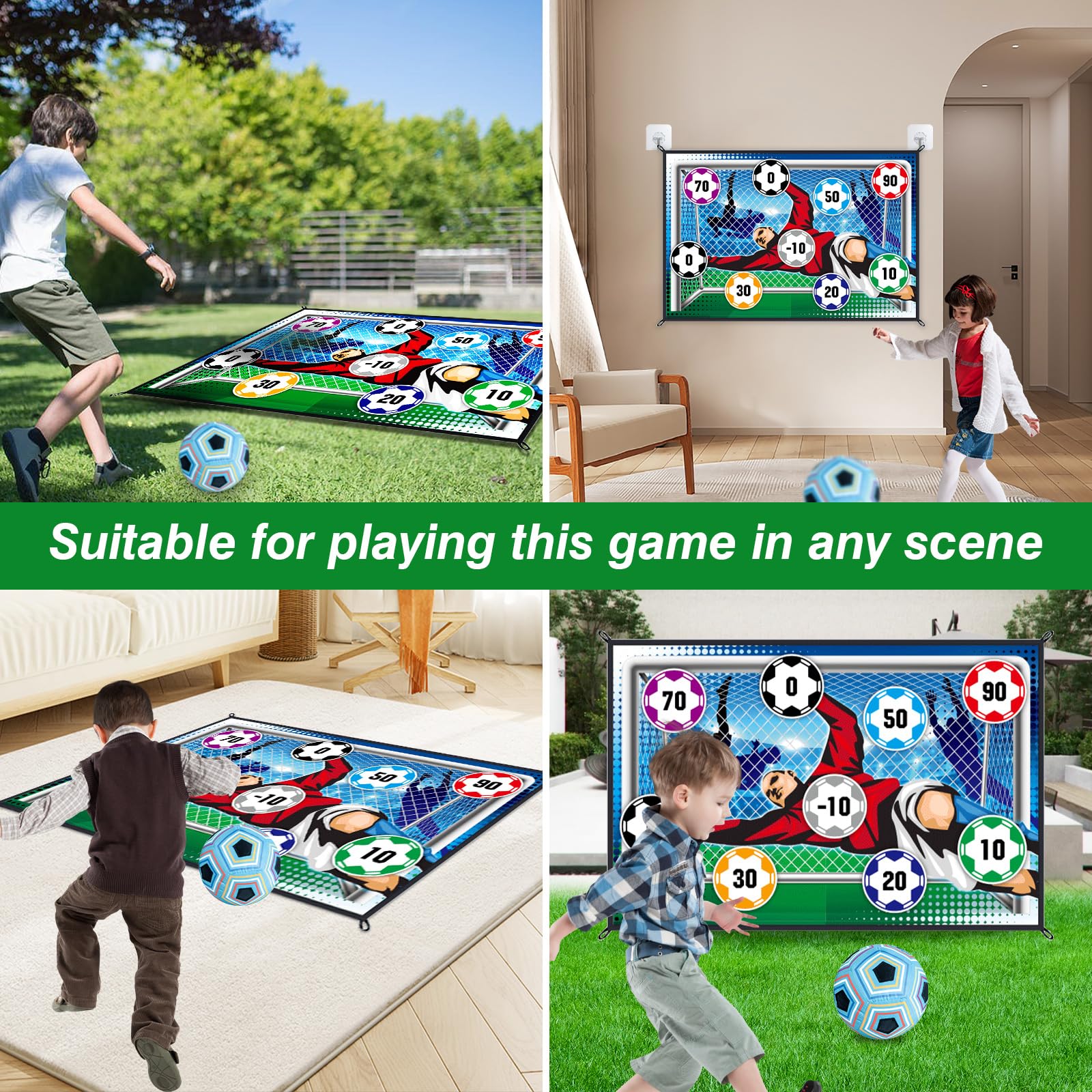 150CM Soccer Game Mat Set Outd - Kids Outdoor Mat recensione e prezzo