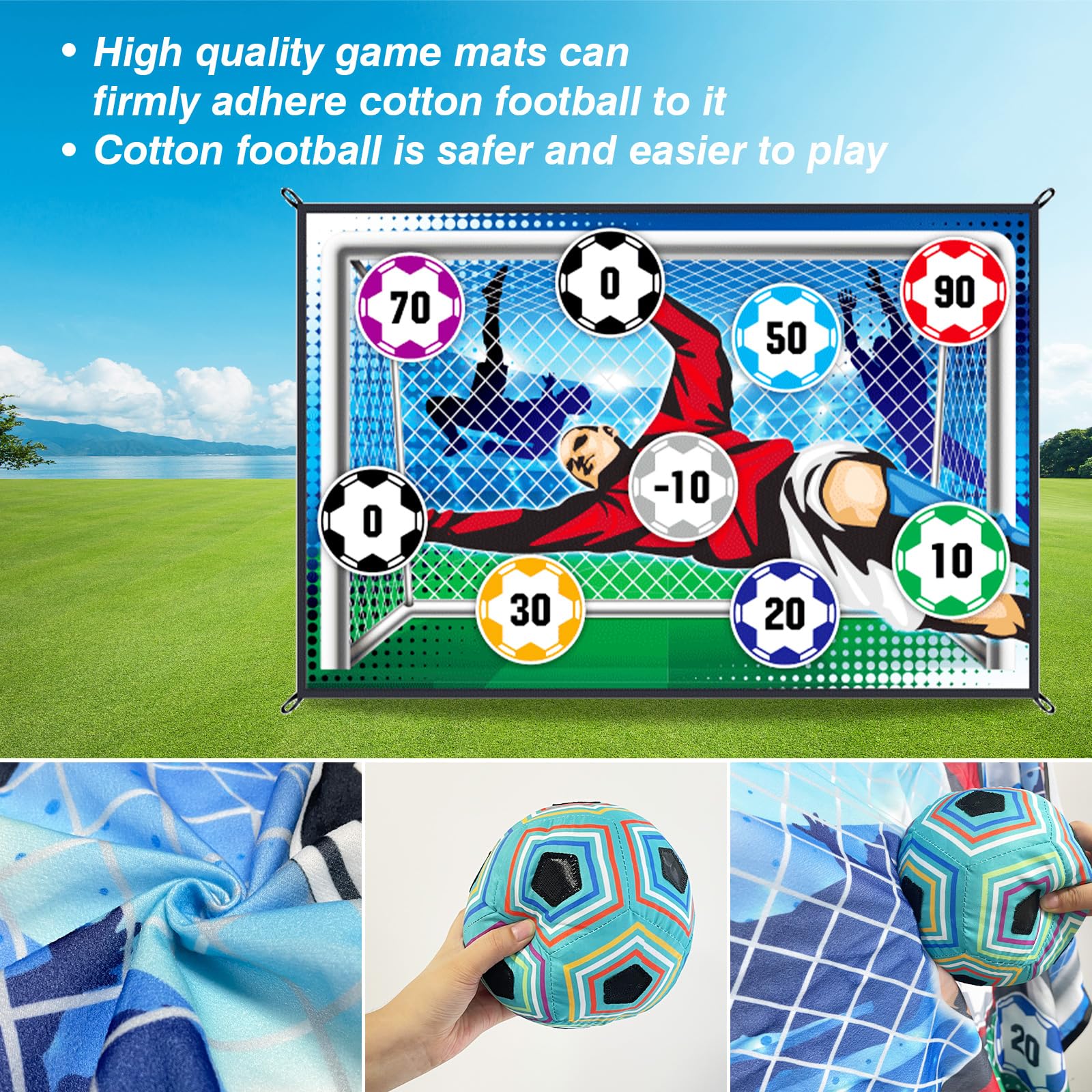 150CM Soccer Game Mat Set Outd - Kids Outdoor Mat recensione e prezzo